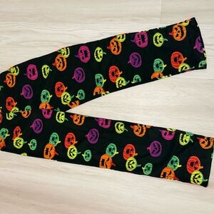 Target Colorful Pumpkin Print Pajama Pants - Black